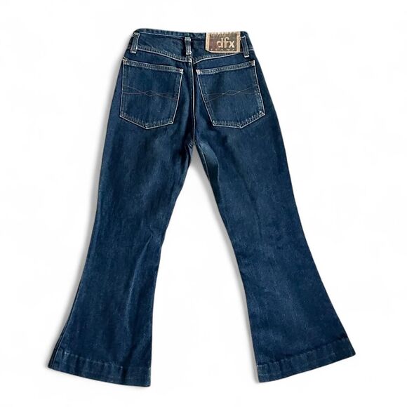 90s Y2k low rise jeans Button Fly size 3 Flares 26 in. waist - Picture 2 of 8